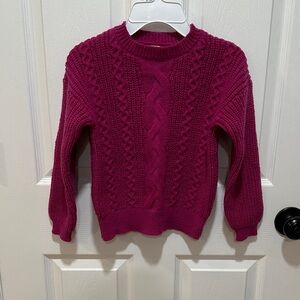Cat & Jack Women's Crew Neck Sweater - Magenta